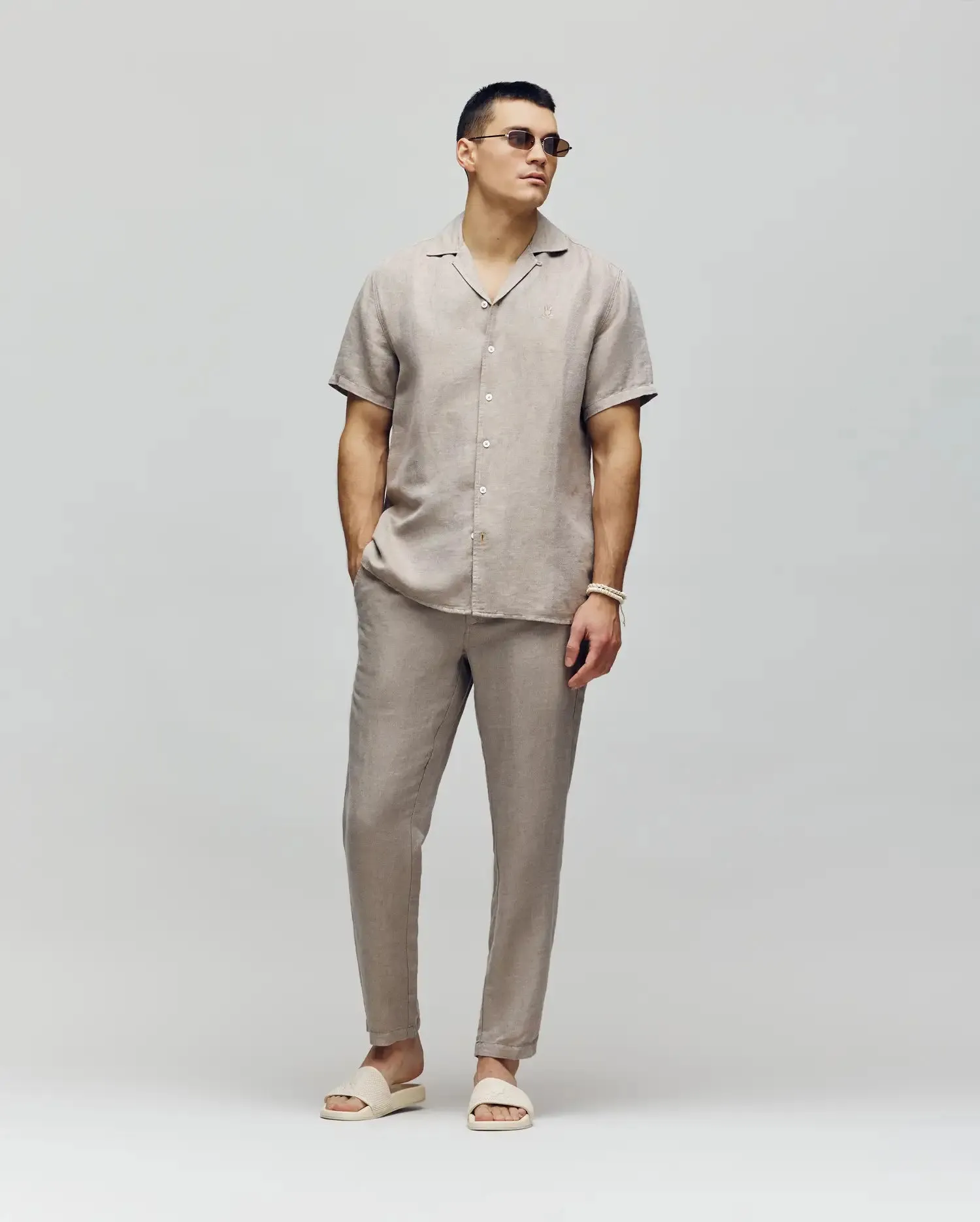 MENS FATE LINEN DRAWSTRING PANT - B6P471C200 sold by Psycho Bunny product image thumbnail 4