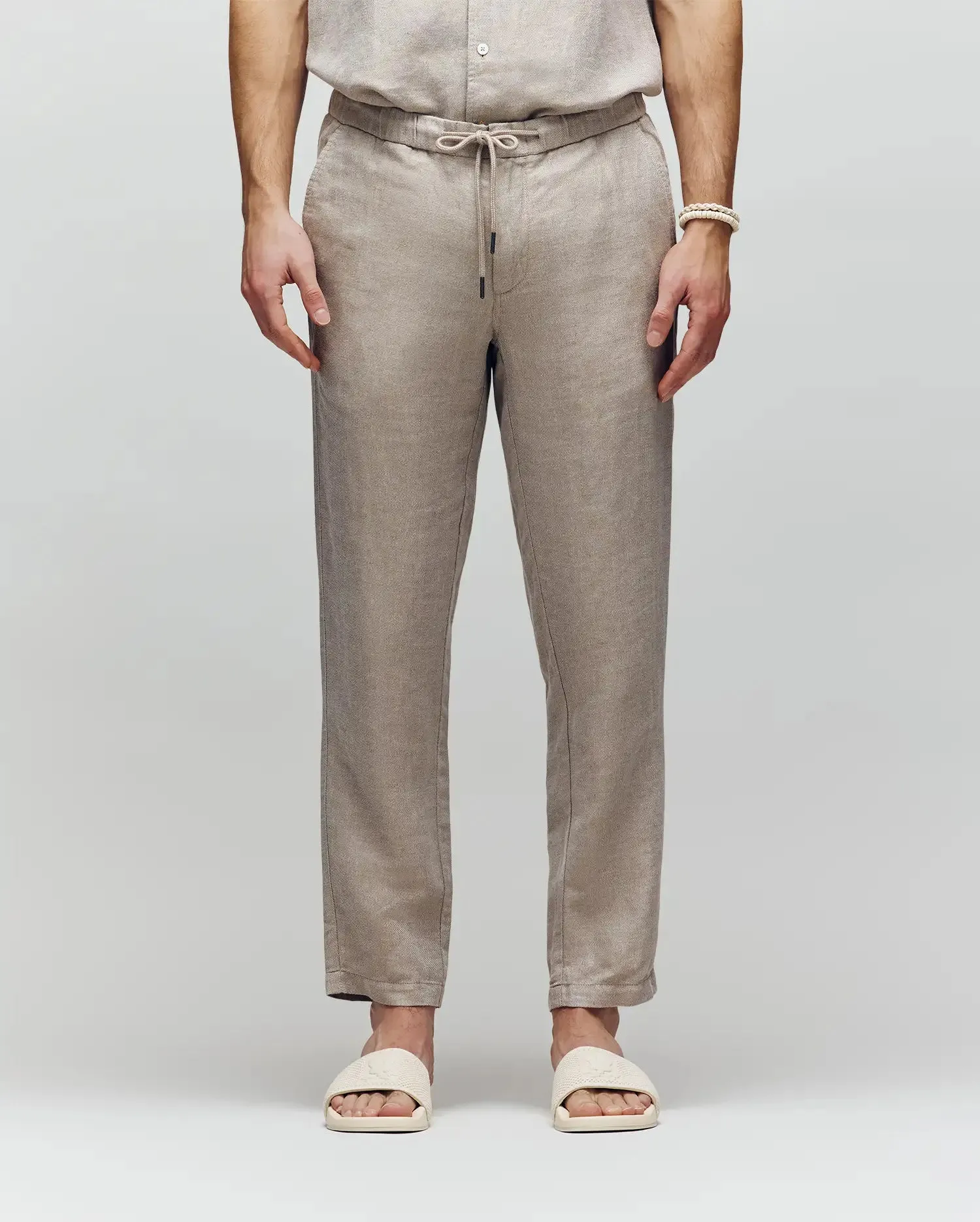MENS FATE LINEN DRAWSTRING PANT - B6P471C200 sold by Psycho Bunny