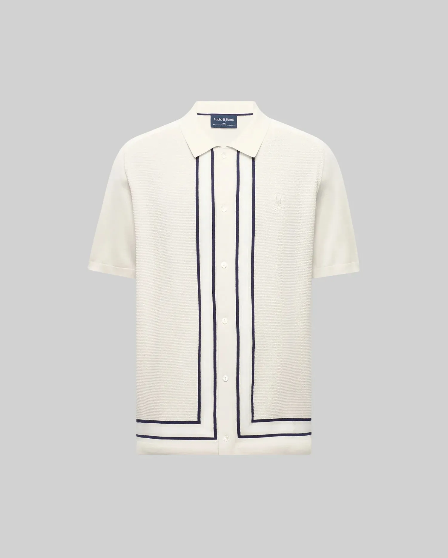 MENS DANNY BORDER STRIPE KNIT SHIRT - MT0400053 sold by Psycho Bunny product image thumbnail 4