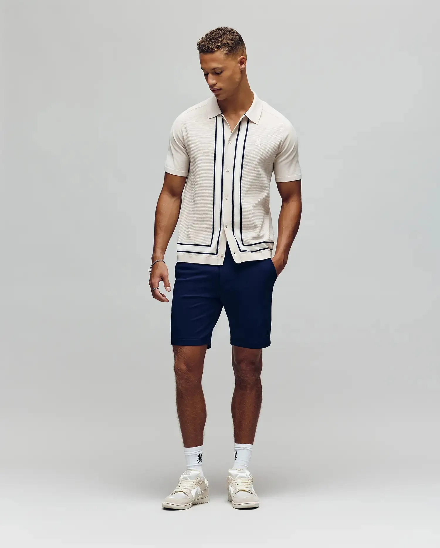 MENS DANNY BORDER STRIPE KNIT SHIRT - MT0400053 sold by Psycho Bunny product image thumbnail 3