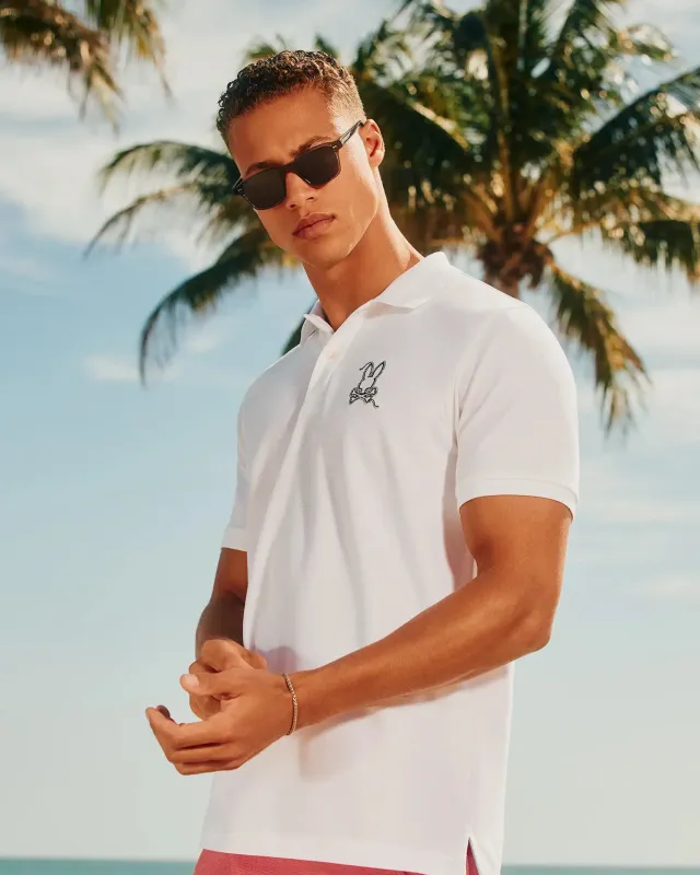 MENS CYRUS PIQUE POLO - MT0100056 sold by Psycho Bunny