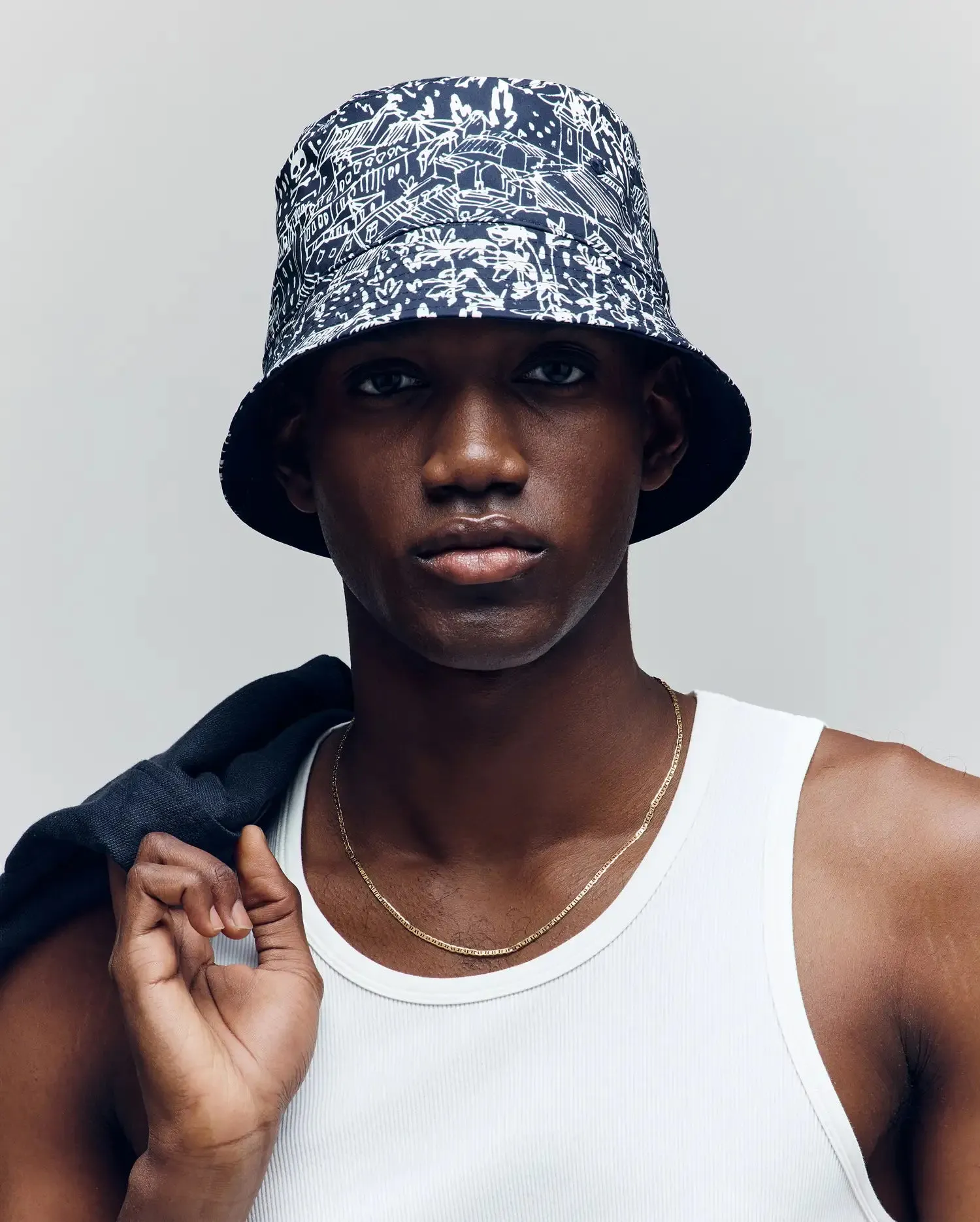 MENS NAXOS REVERSIBLE BUCKET HAT - MO1500006 sold by Psycho Bunny product image thumbnail 5