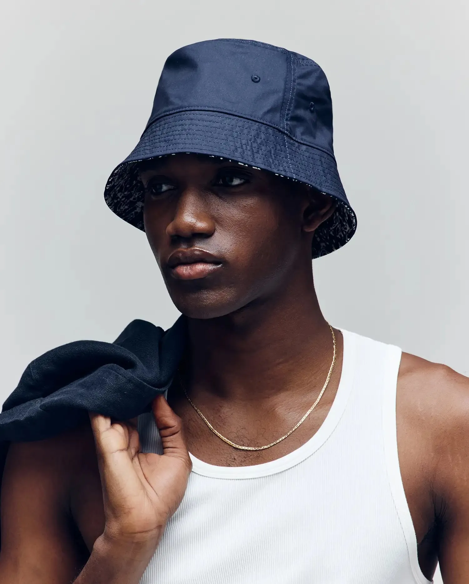 MENS NAXOS REVERSIBLE BUCKET HAT - MO1500006 sold by Psycho Bunny product image thumbnail 3