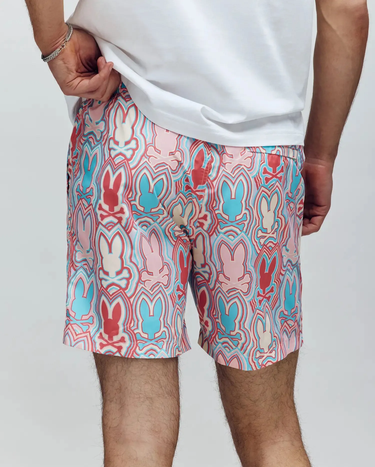 MENS CHUCK ALL OVER PRINT LIGHTWEIGHT SWIM TRUNK 6" - MB1000003 sold by Psycho Bunny product image thumbnail 4