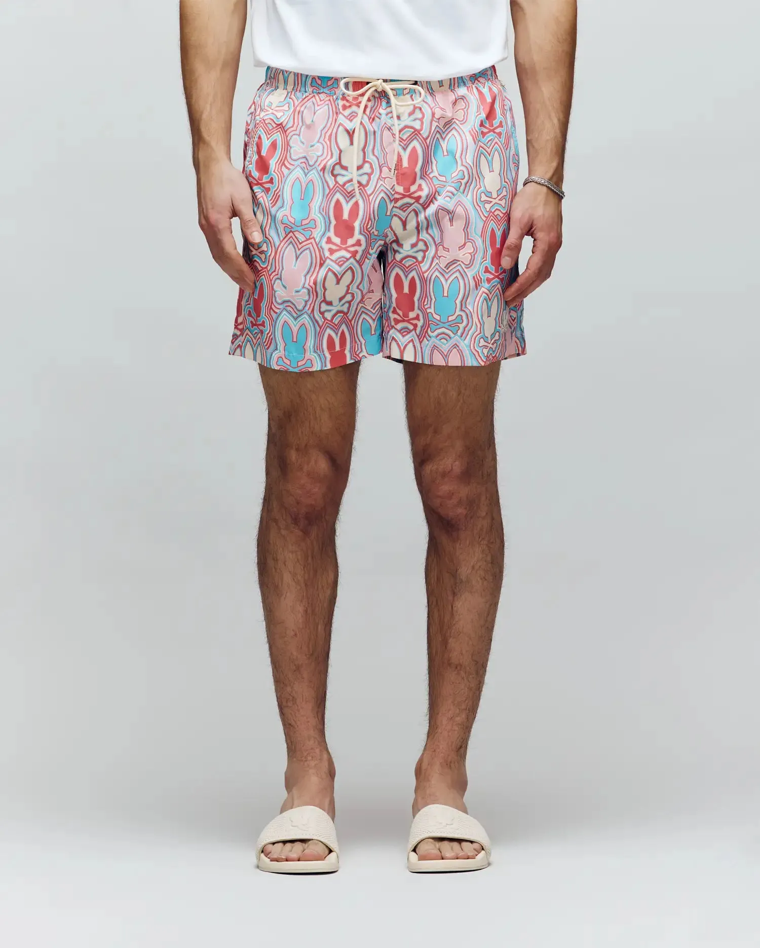 MENS CHUCK ALL OVER PRINT LIGHTWEIGHT SWIM TRUNK 6" - MB1000003 sold by Psycho Bunny product image thumbnail 2