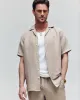 MENS WINDCREST LINEN BLEND SHORT SLEEVE SHIRT - B6Q148C200 sold by Psycho Bunny