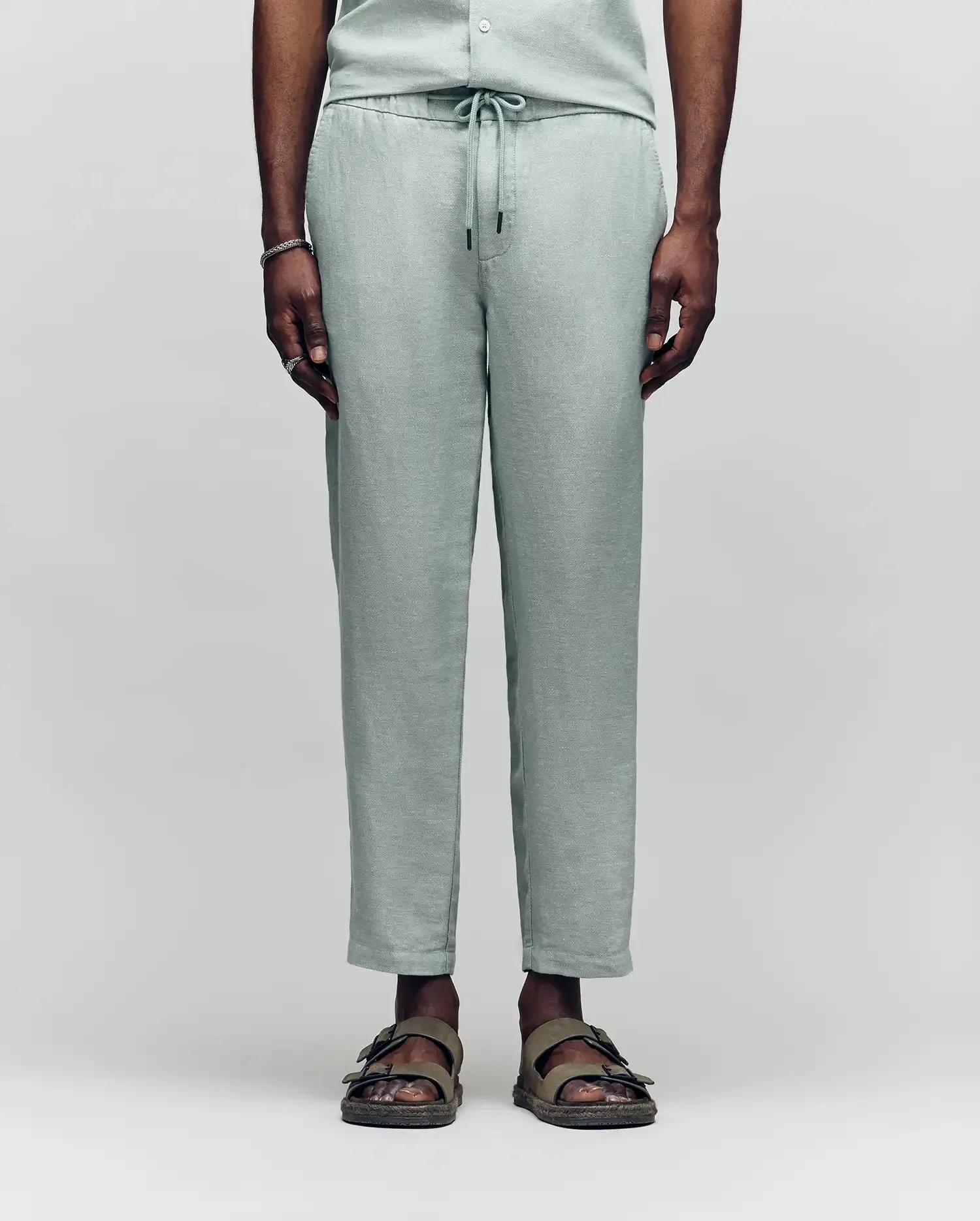 MENS FATE LINEN DRAWSTRING PANT - B6P471C200 sold by Psycho Bunny