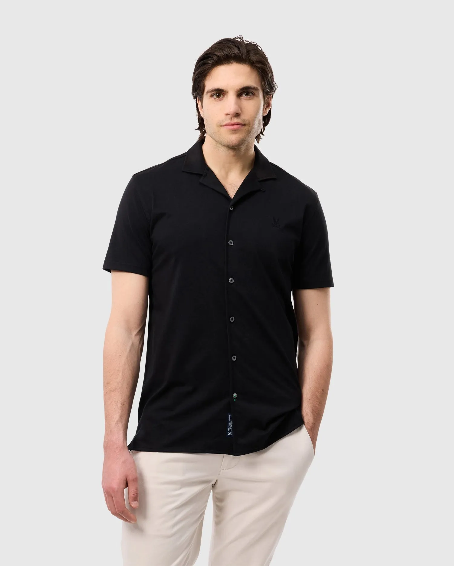 MENS KELLER CAMP COLLAR SHORT SLEEVE SHIRT - B6Q448C200 sold by Psycho Bunny