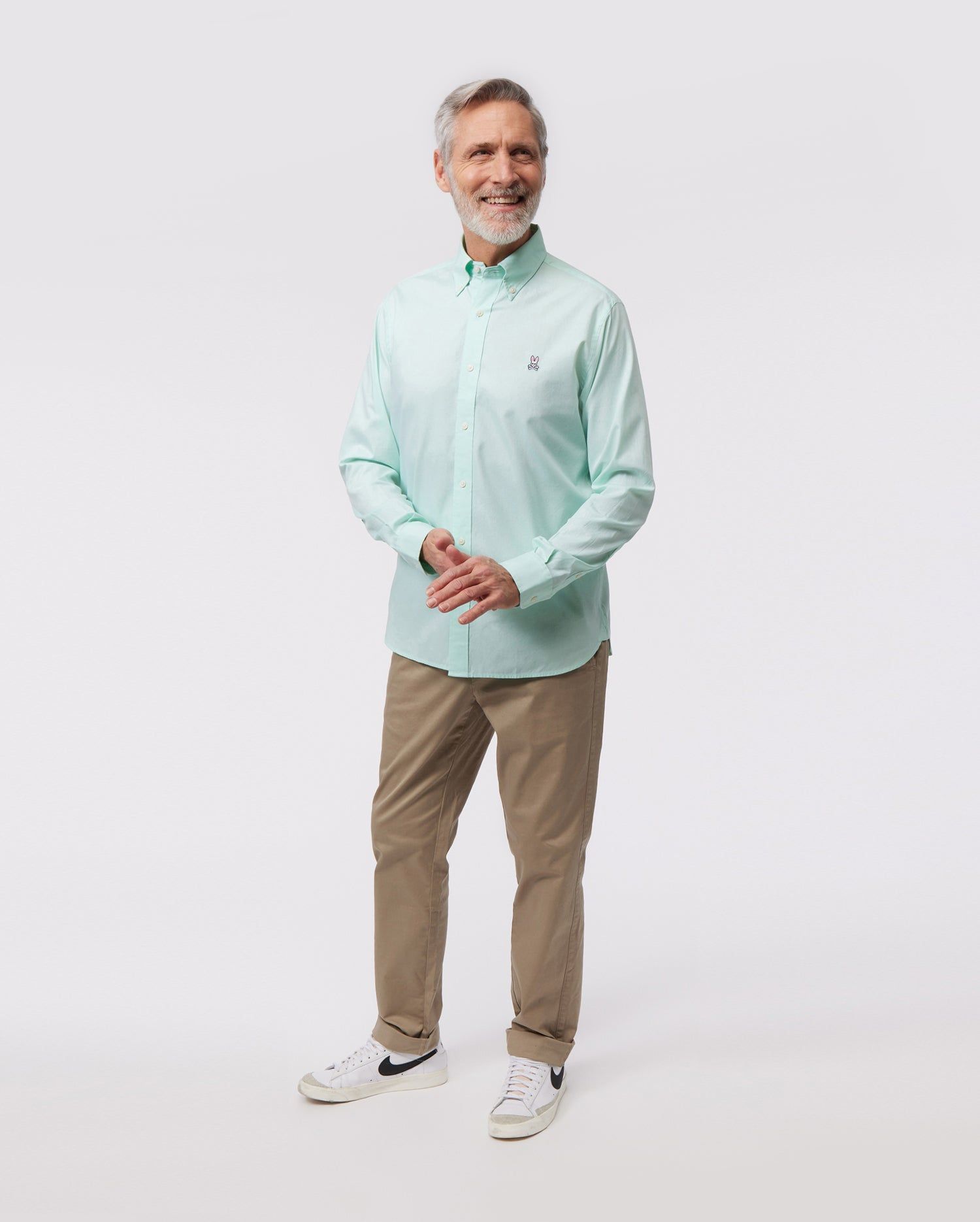 MENS CLASSIC OXFORD LONG SLEEVE SHIRT - B6C655X1PC sold by Psycho Bunny product image thumbnail 5