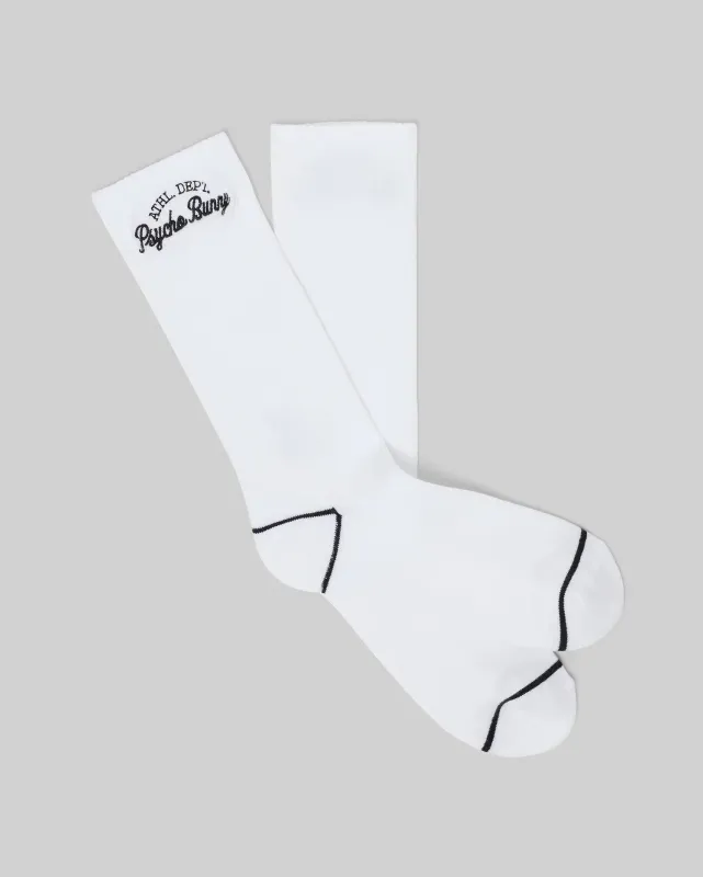 MENS SCRIPT SOCKS - MO2200035 sold by Psycho Bunny