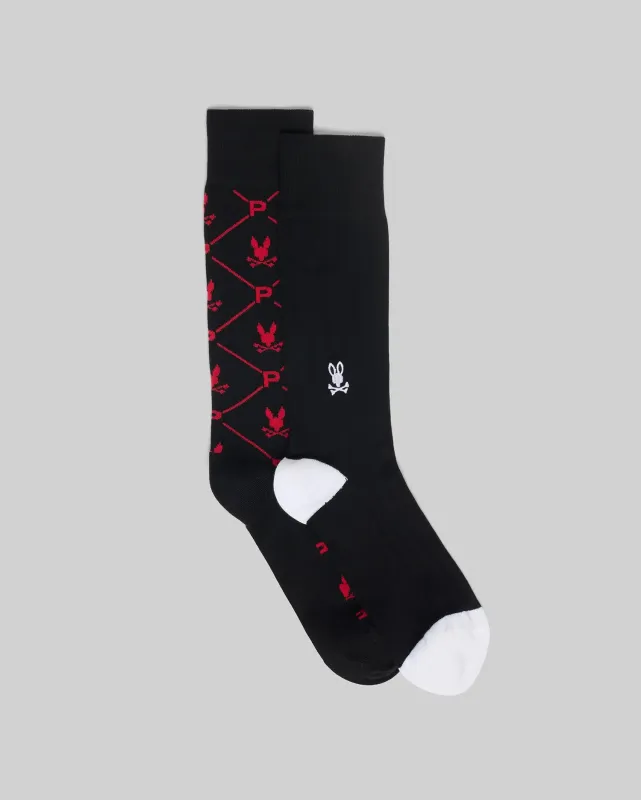 MENS 2 PACK DRESS SOCK - MO2200005 sold by Psycho Bunny