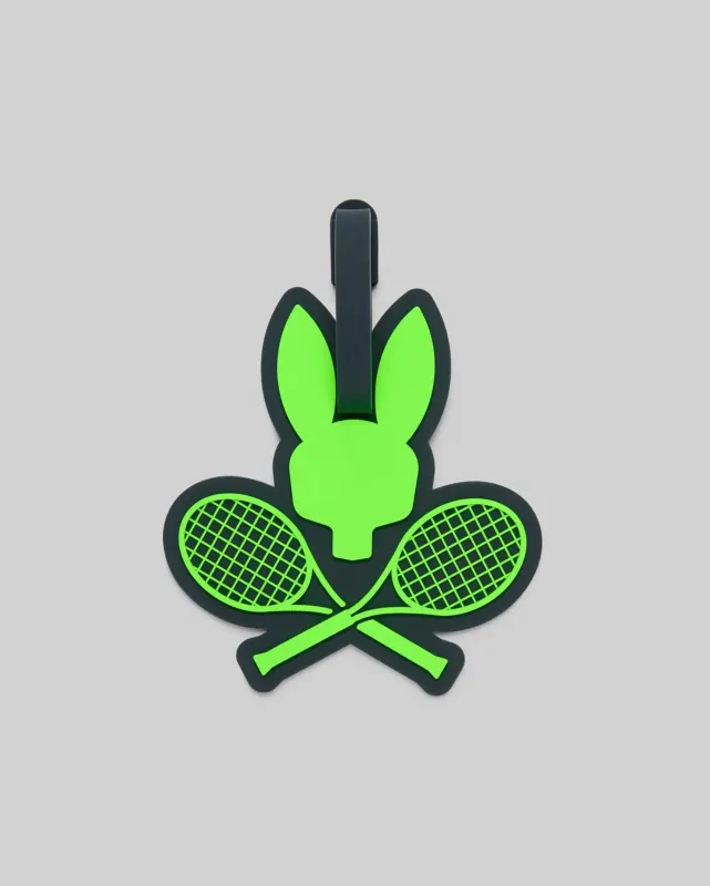 MENS RACKET BUNNY LUGGAGE TAG - MO2400003 sold by Psycho Bunny