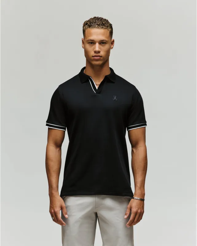 MENS KENDELL INTERLOCK JOHNNY COLLAR POLO - MT0100015 sold by Psycho Bunny