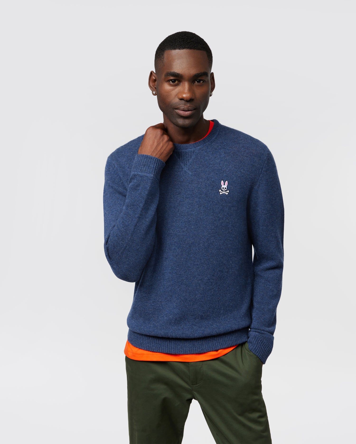 MENS CARSON WOOL CASHMERE SWEATER - B6E732A2SW sold by Psycho Bunny product image thumbnail 2