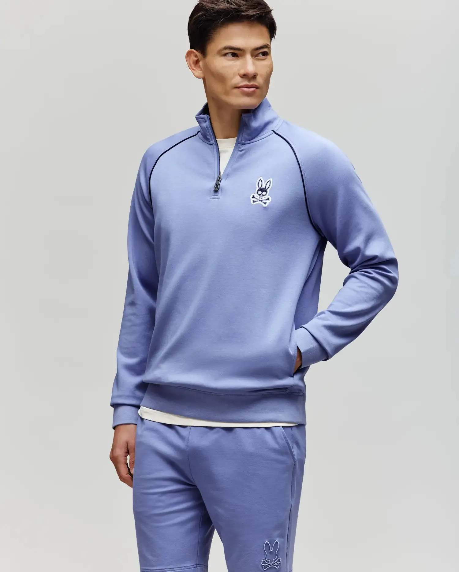 MENS SHAWN QUARTER ZIP SWEATSHIRT - MT0500115 sold by Psycho Bunny product image thumbnail 4