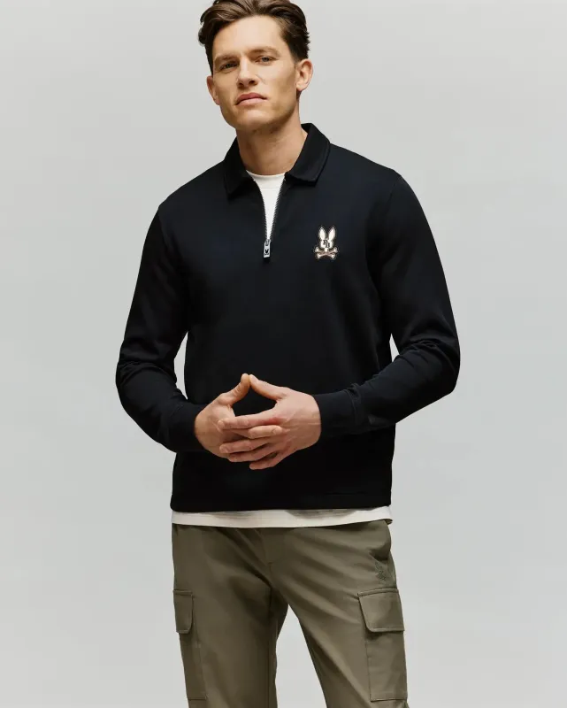 MENS DANIEL QUARTER ZIP SWEATSHIRT - MT0500023 sold by Psycho Bunny