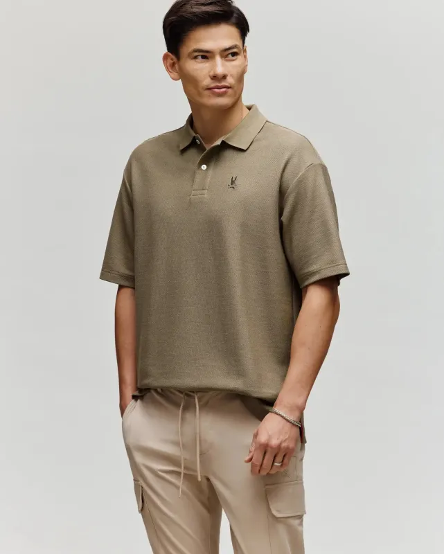MENS BENNY OVERSIZED PIQUE POLO SHIRT - MT0100105 sold by Psycho Bunny