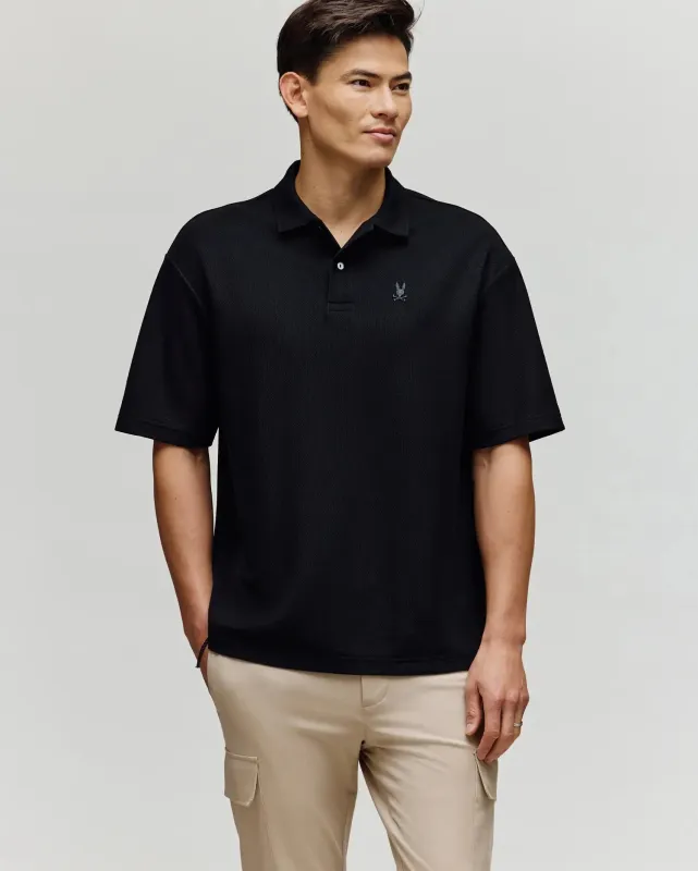 MENS BENNY OVERSIZED PIQUE POLO SHIRT - MT0100105 sold by Psycho Bunny