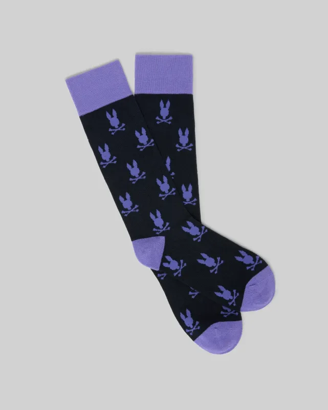 MENS ALL OVER BUNNY DRESS SOCK - MO2200022 sold by Psycho Bunny