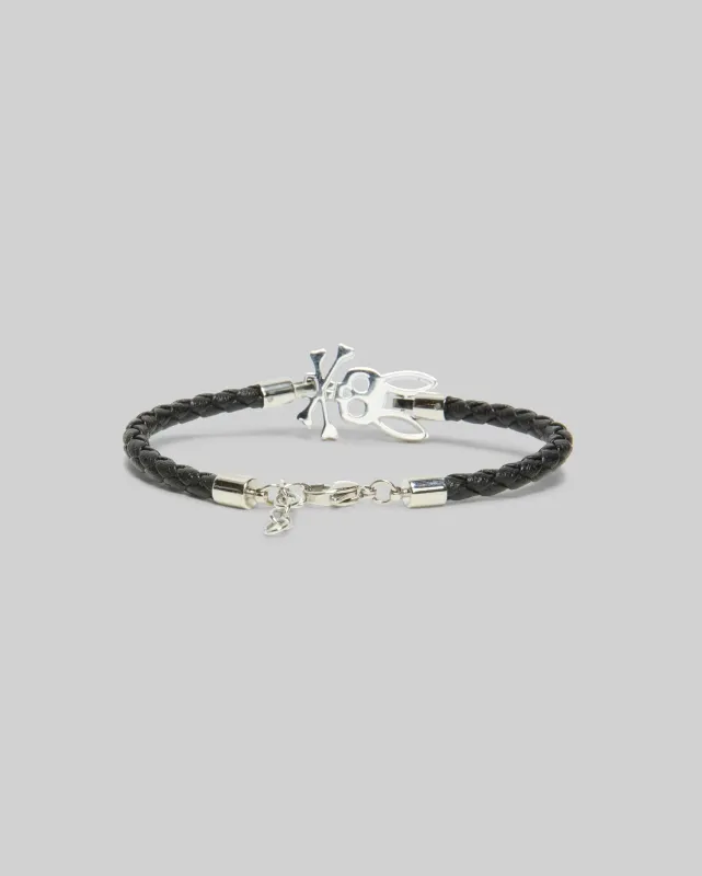 MENS BUNNY LEATHER BRACELET - MO1700024 sold by Psycho Bunny