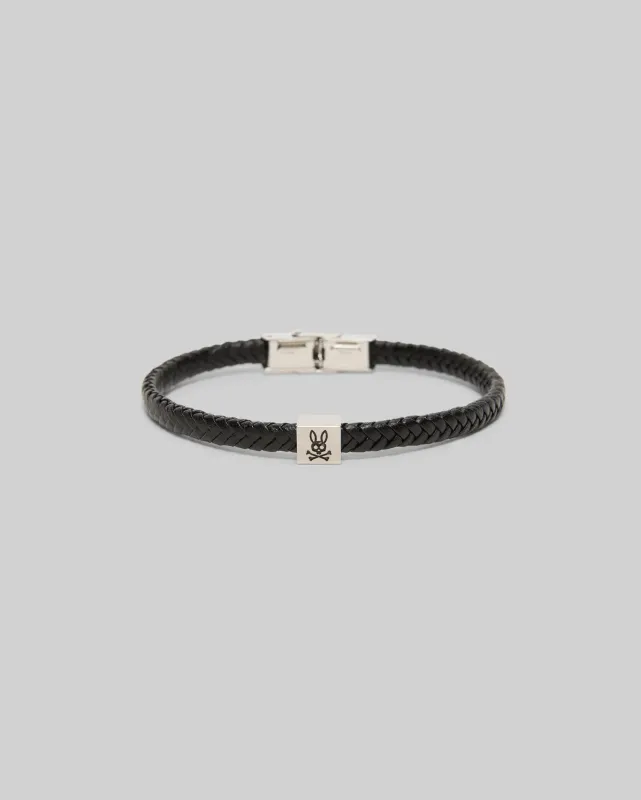 MENS LEATHER BRAIDED BRACELET - MO1700020 sold by Psycho Bunny