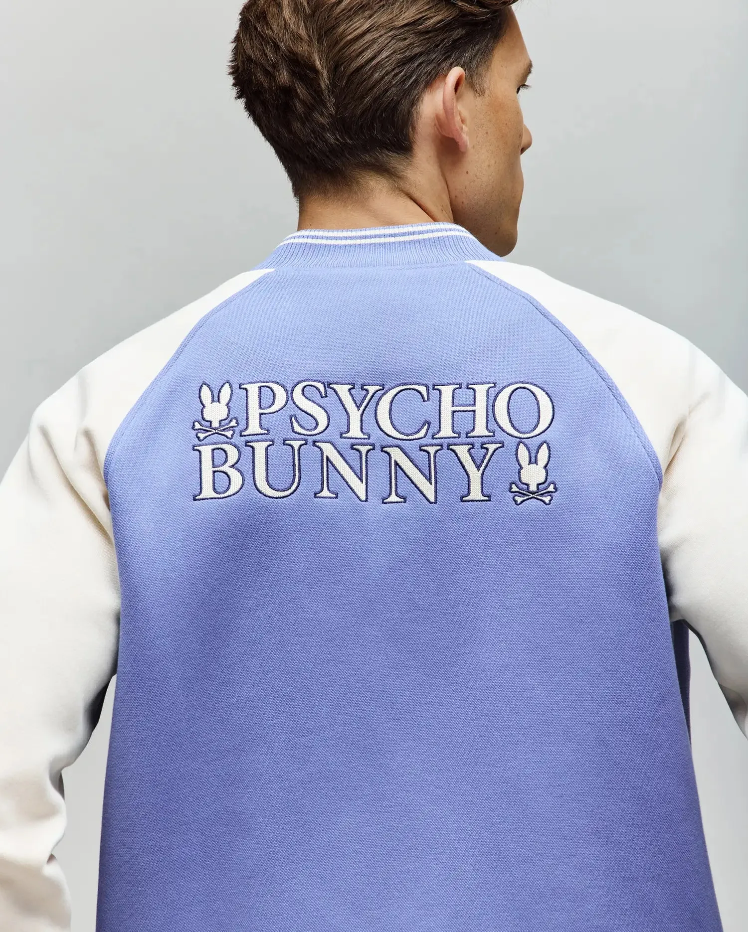 MENS RYDER KNIT VARSITY BOMBER - MO1100034 sold by Psycho Bunny product image thumbnail 4
