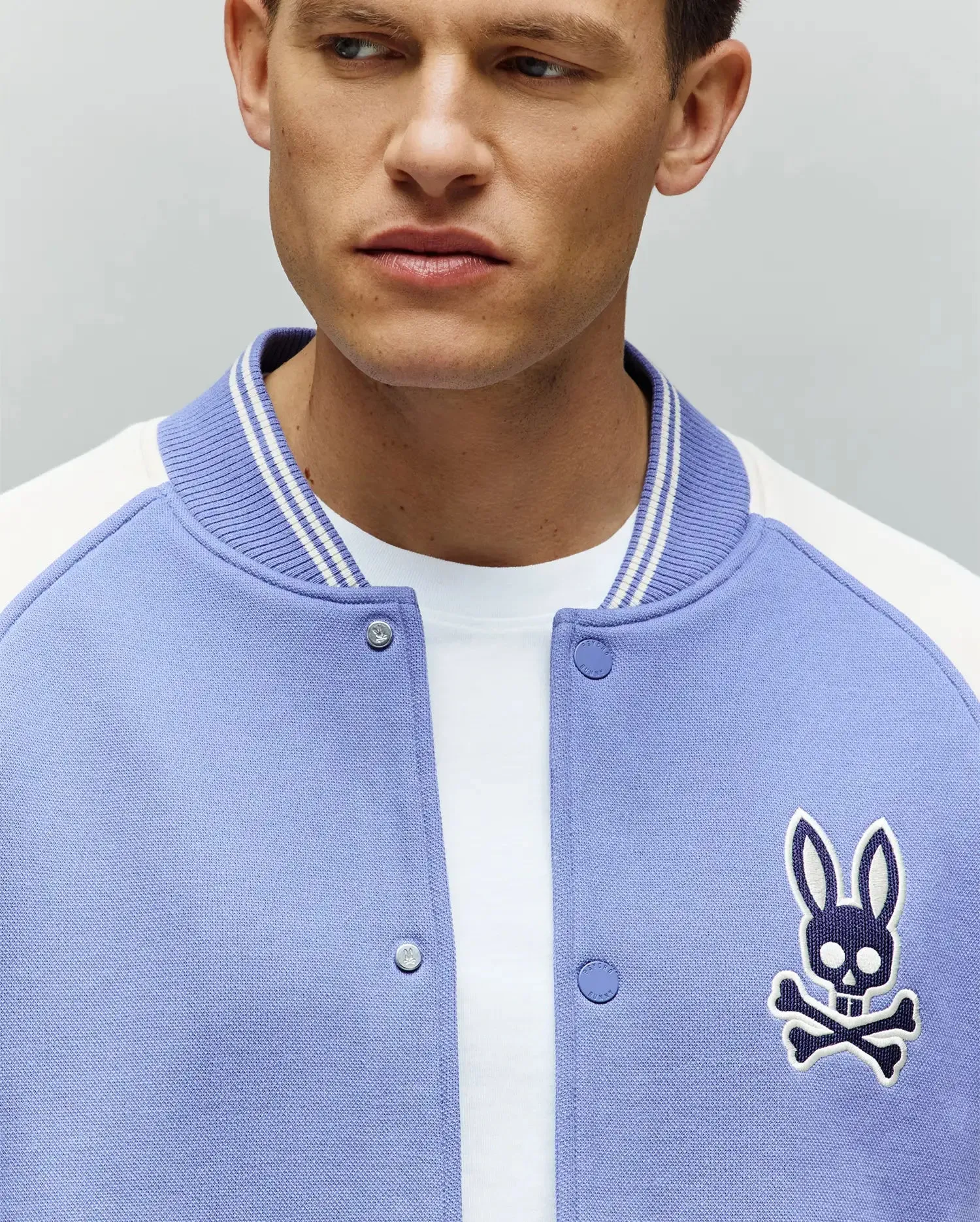 MENS RYDER KNIT VARSITY BOMBER - MO1100034 sold by Psycho Bunny product image thumbnail 3