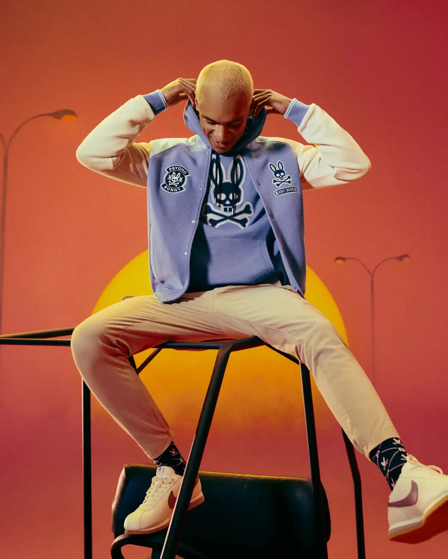 MENS RYDER KNIT VARSITY BOMBER - MO1100034 sold by Psycho Bunny