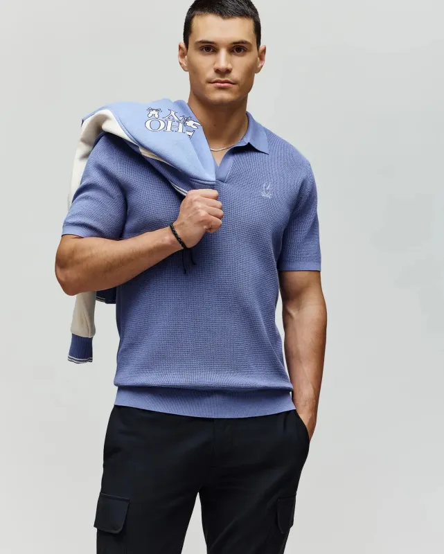 MENS LEETON KNIT POLO SHIRT - B6E562F200 sold by Psycho Bunny