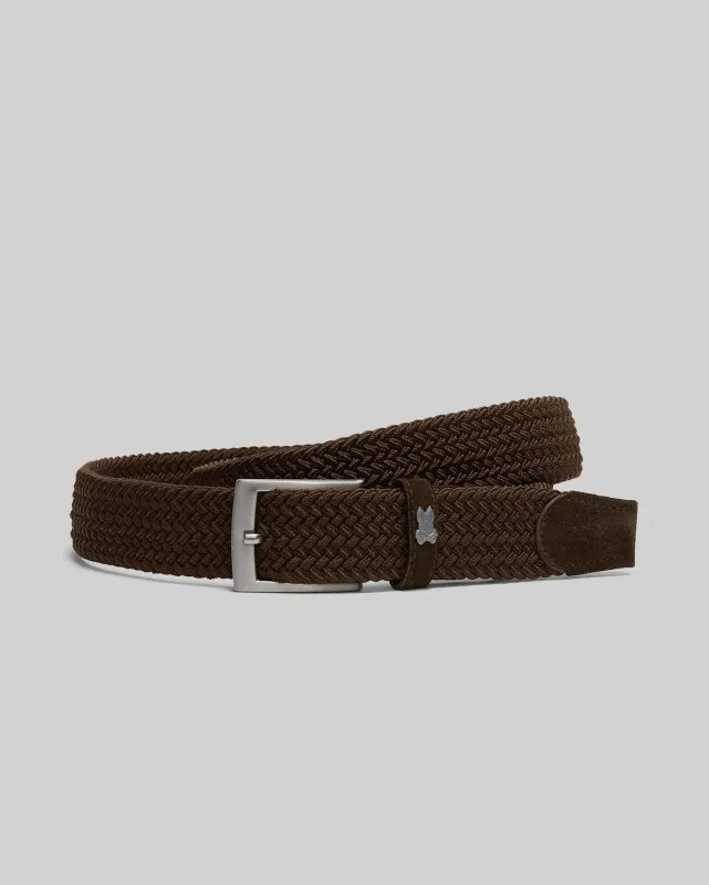 MENS STRETCH BRAIDED BELT - B6A890F200 sold by Psycho Bunny