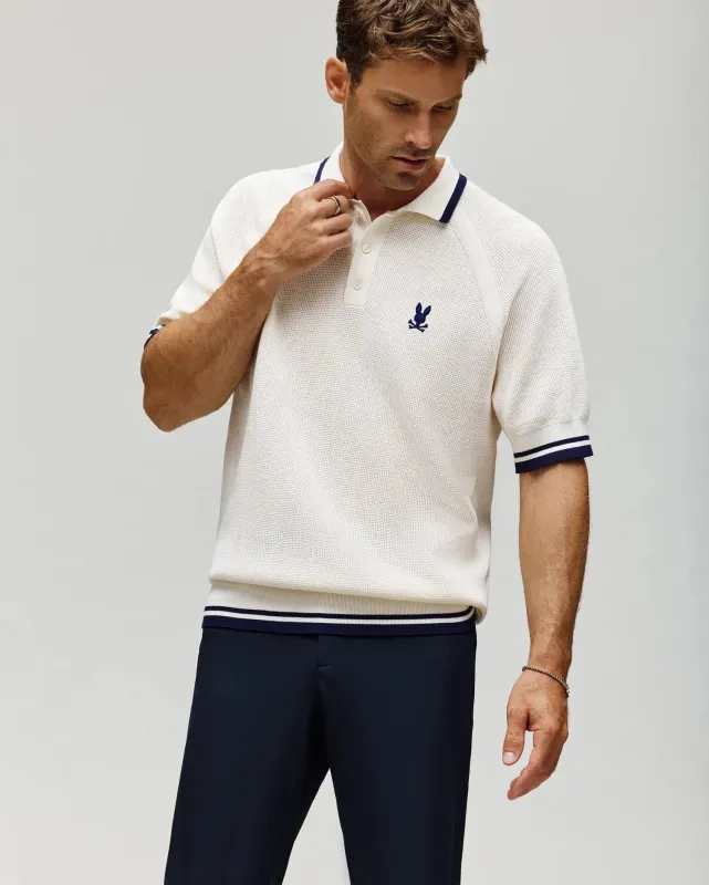 MENS LAZARE KNIT POLO - MT0100165 sold by Psycho Bunny
