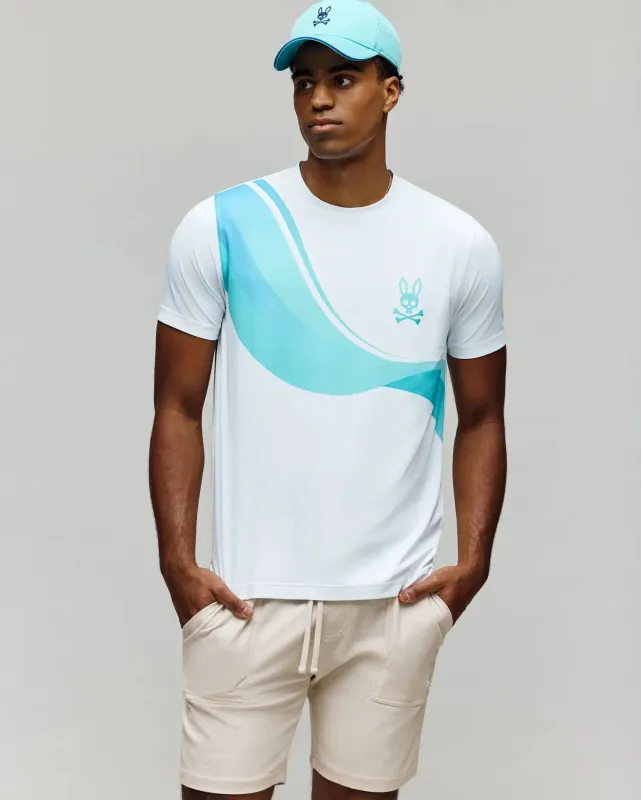 MENS OFFICIAL US OPEN AVERY NET PERFORMANCE TEE - MT0200273 sold by Psycho Bunny