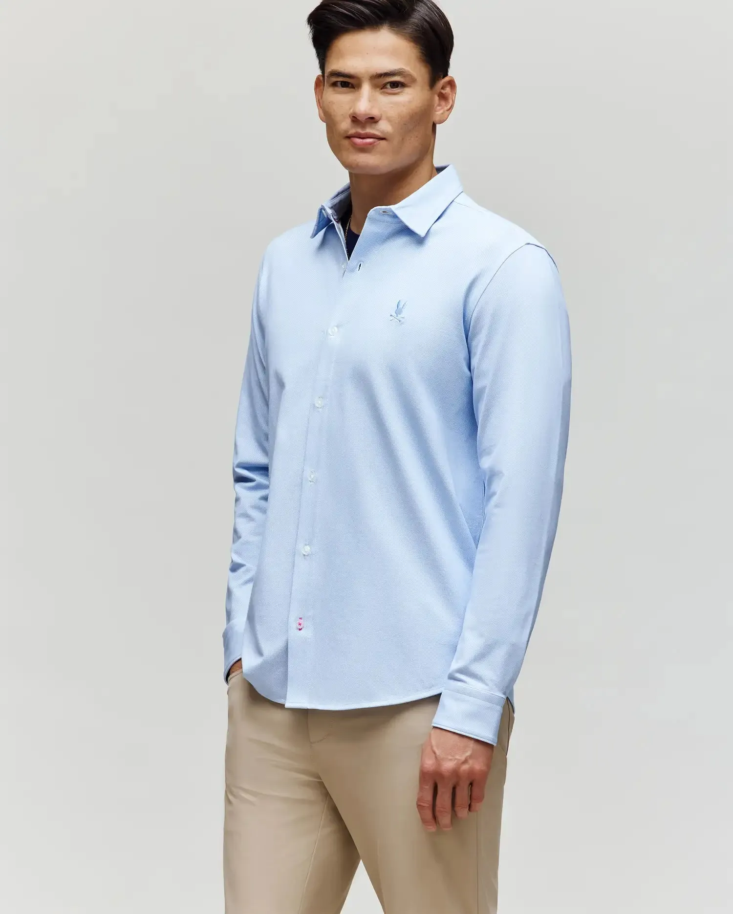 MENS JIM JERSEY STRIPED KNIT SHIRT - MT0300041 sold by Psycho Bunny product image thumbnail 2