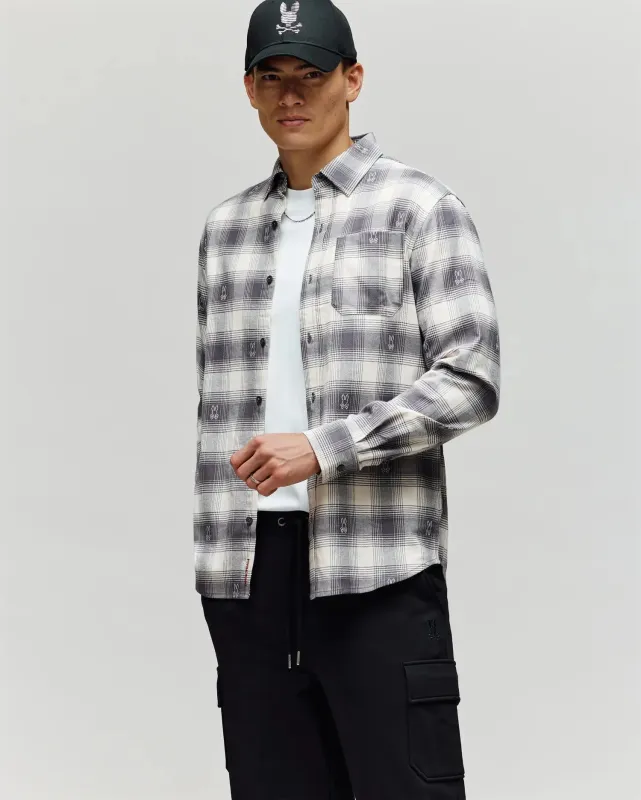 MENS KURT PLAID FLANNEL SHIRT - MT0300027 sold by Psycho Bunny