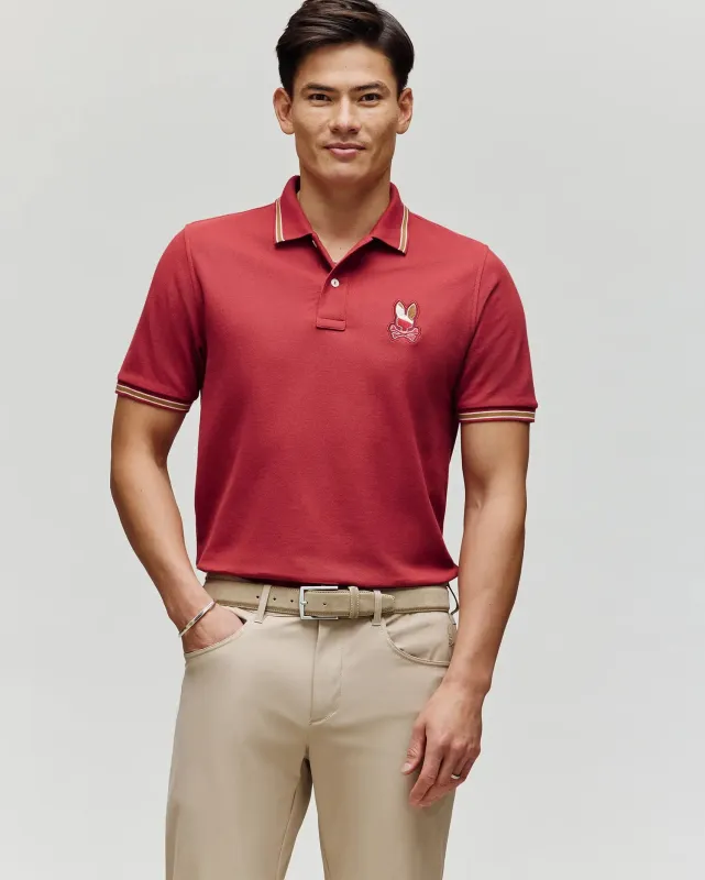 MENS DANTE PIQUE POLO SHIRT - MT0100029 sold by Psycho Bunny