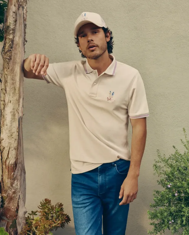 MENS DANTE PIQUE POLO SHIRT - MT0100029 sold by Psycho Bunny