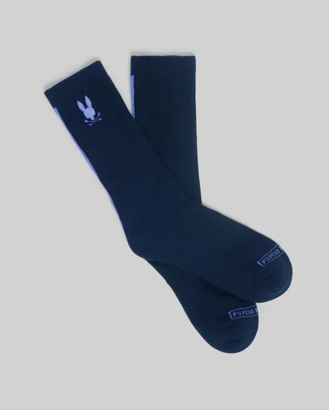 MENS CONTRAST LINE SPORT SOCK - MO2200010 sold by Psycho Bunny