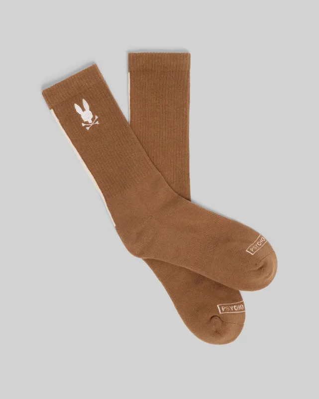 MENS CONTRAST LINE SPORT SOCK - MO2200010 sold by Psycho Bunny