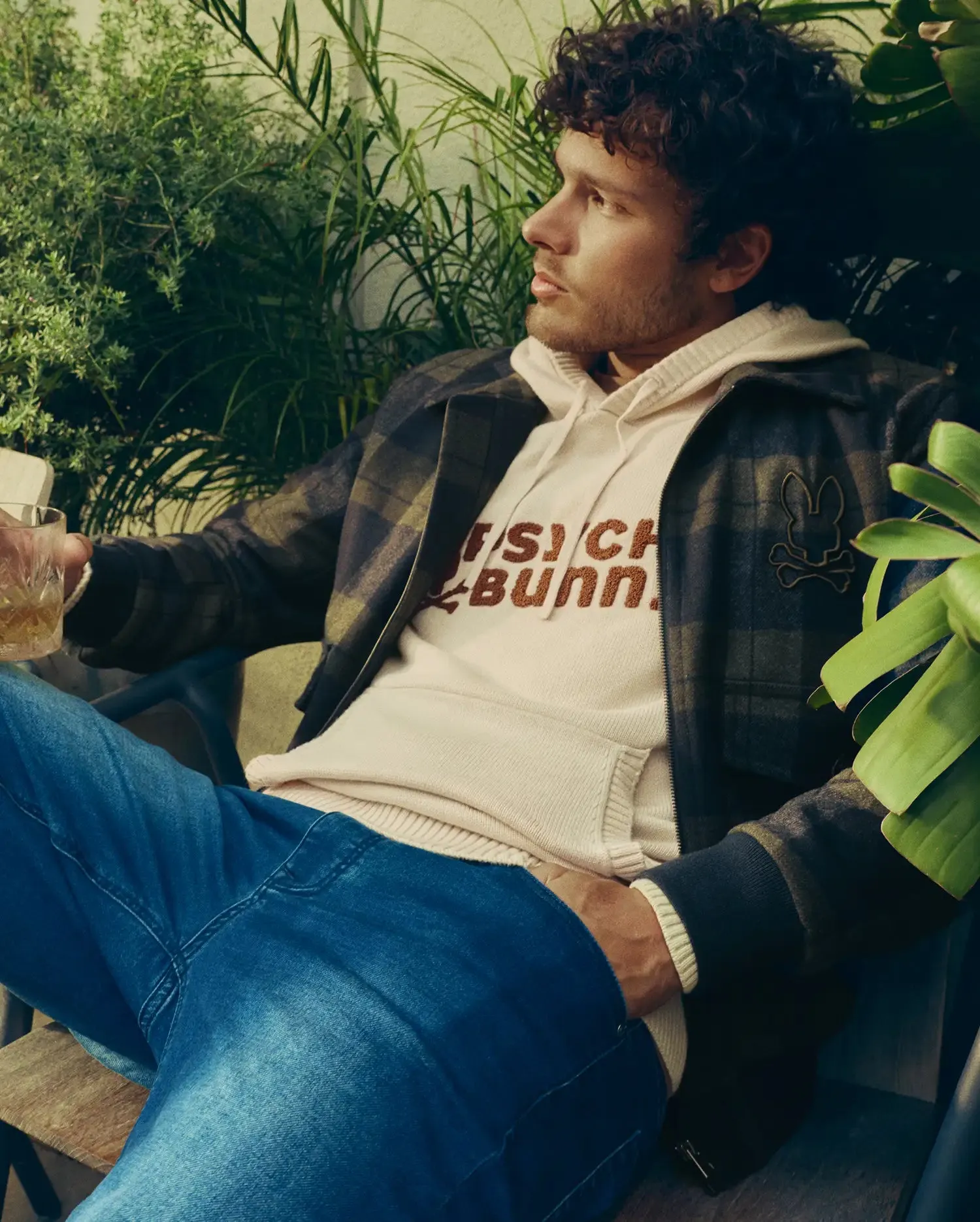 MENS GAVIN PLAID BOMBER JACKET - MO1100014 sold by Psycho Bunny