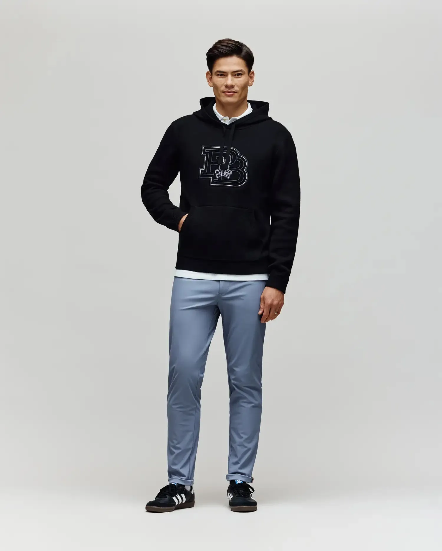 MENS MARLON TEXTURE STITCH HOODIE - MT0400046 sold by Psycho Bunny product image thumbnail 3