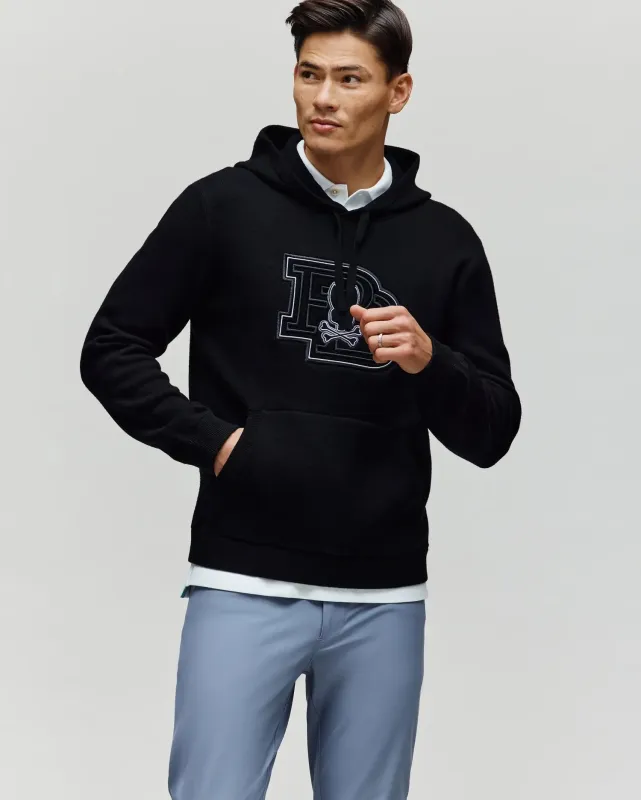 MENS MARLON TEXTURE STITCH HOODIE - MT0400046 sold by Psycho Bunny