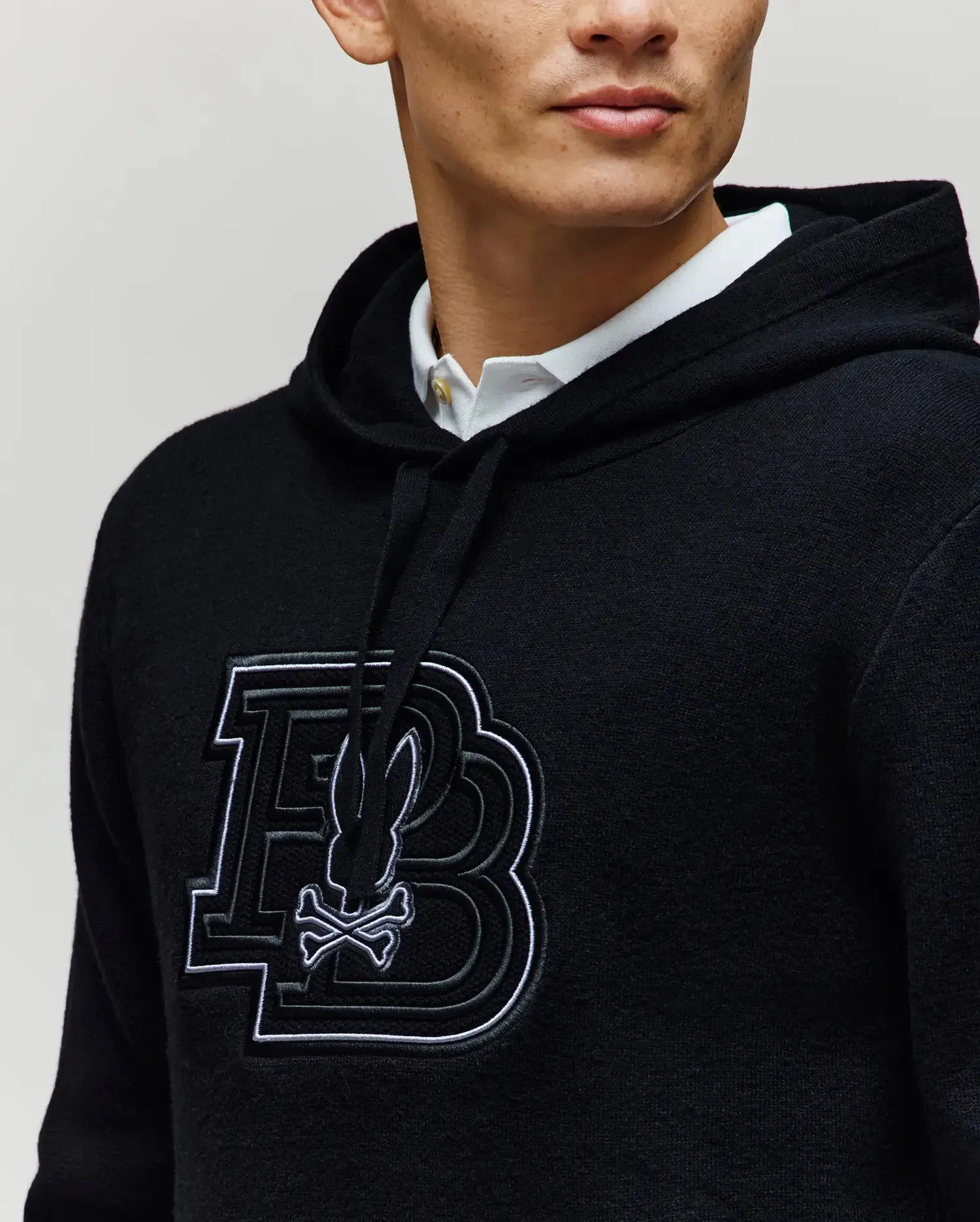 MENS MARLON TEXTURE STITCH HOODIE - MT0400046 sold by Psycho Bunny product image thumbnail 2