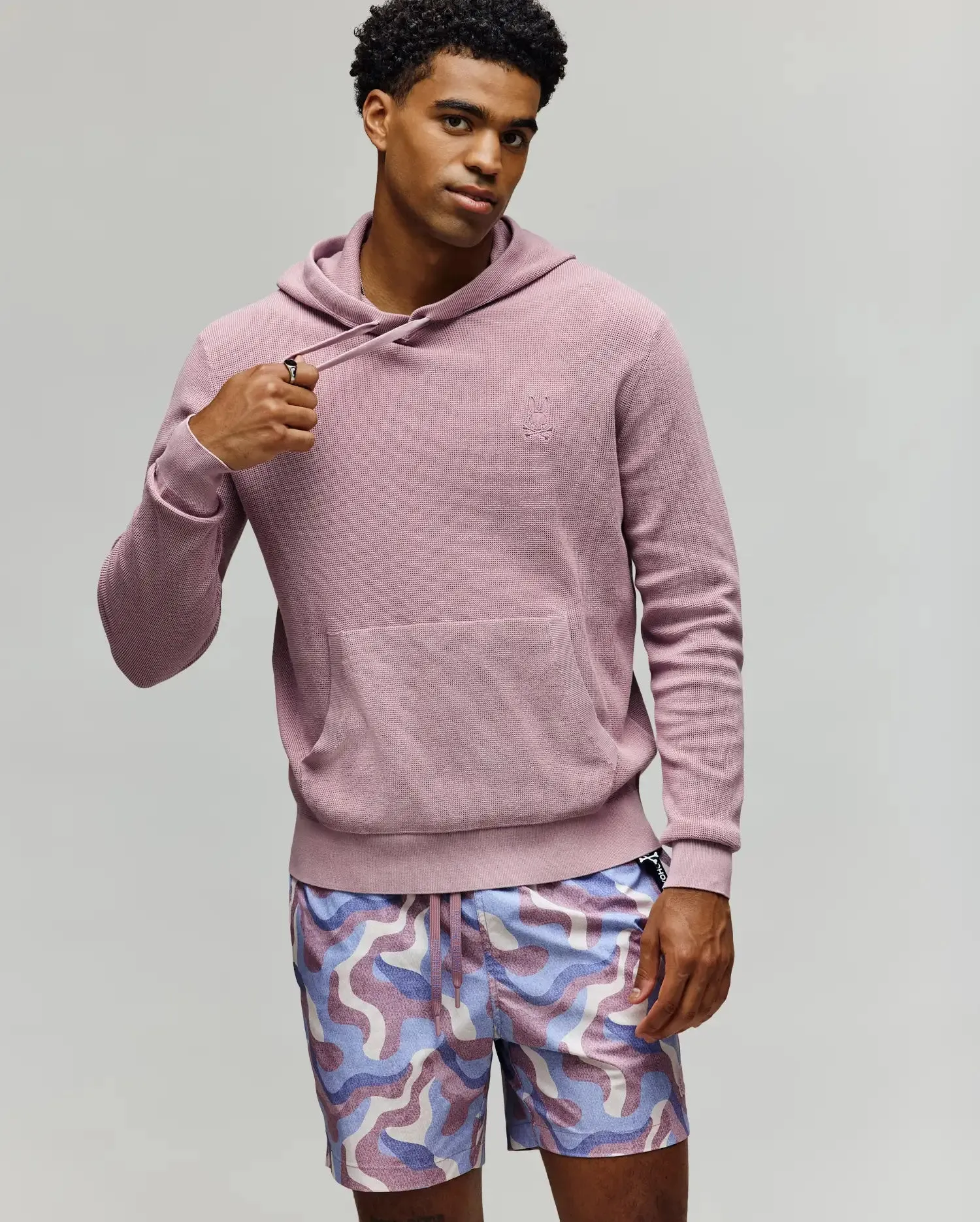 MENS BANKS KNIT HOODIE - MT0400114 sold by Psycho Bunny product image thumbnail 3