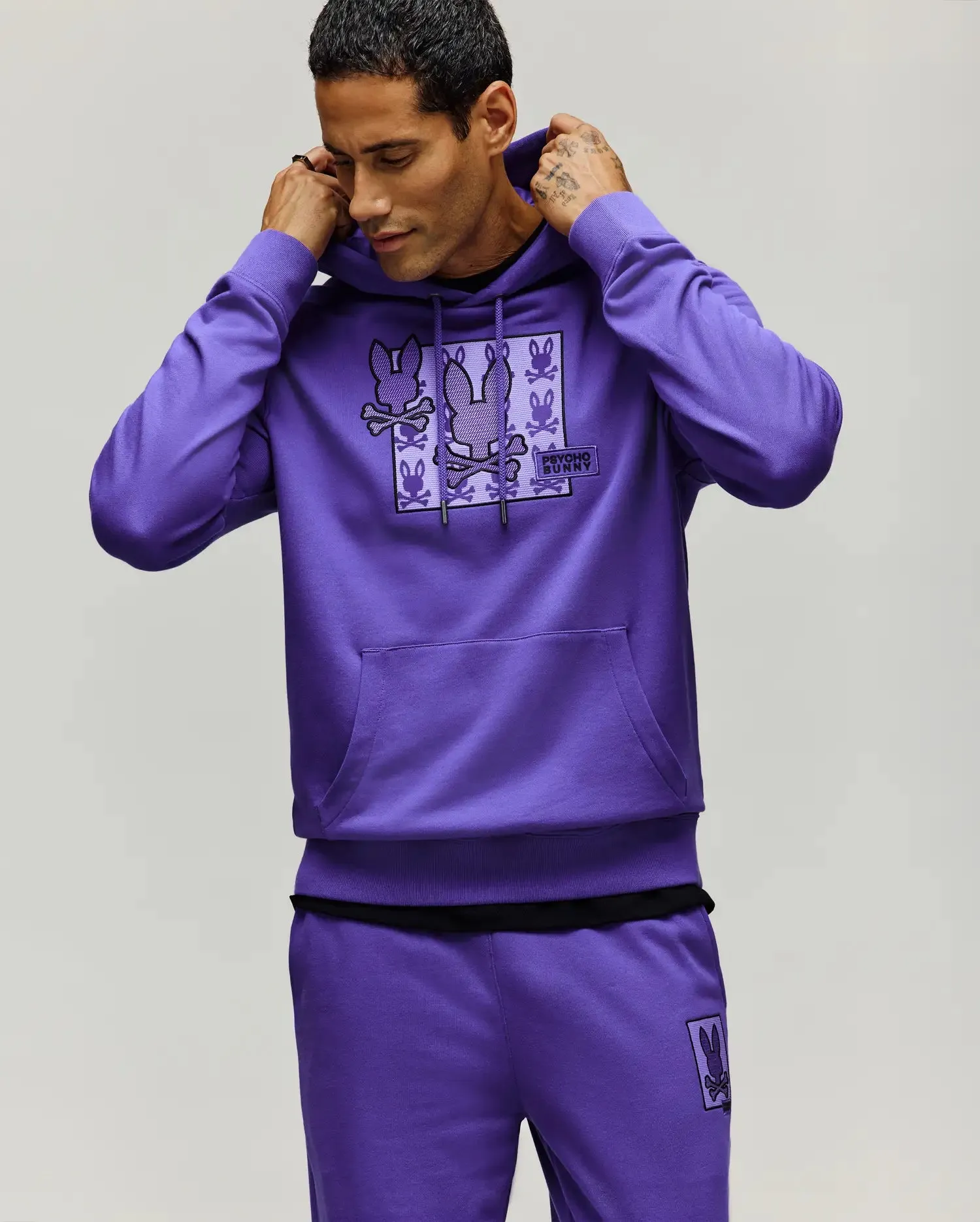 MENS VAREN FRENCH TERRY HOODIE - MT0500156 sold by Psycho Bunny product image thumbnail 3