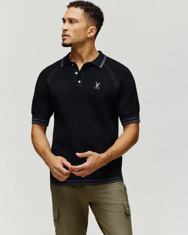 MENS LAZARE KNIT POLO - MT0100165 sold by Psycho Bunny