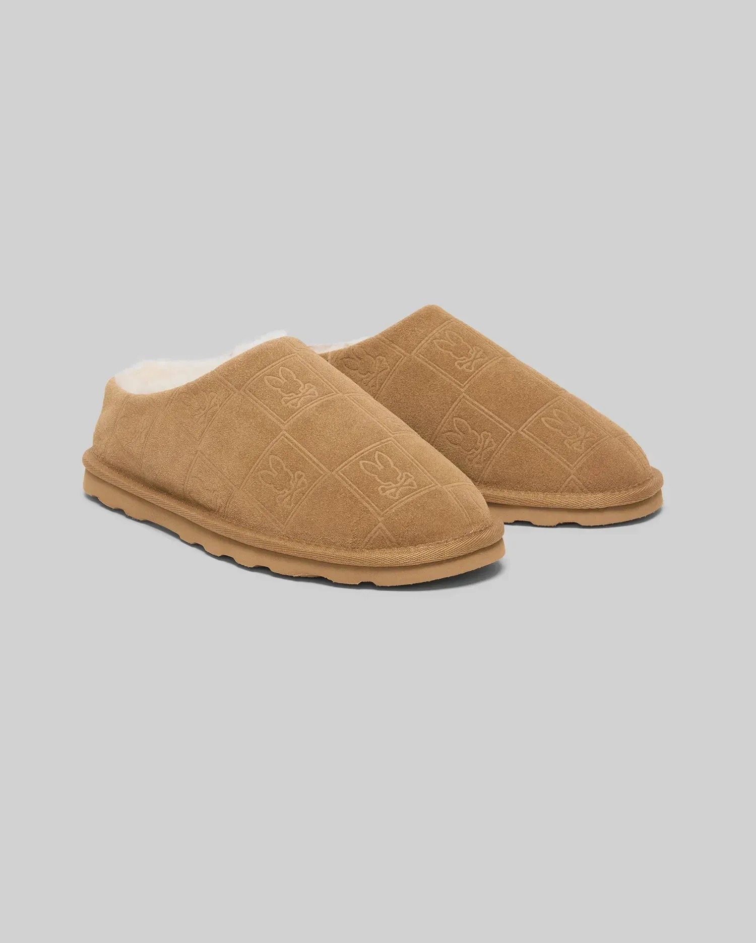 MENS GIO SUEDE SHEARLING SLIPPERS - MO1600001 sold by Psycho Bunny
