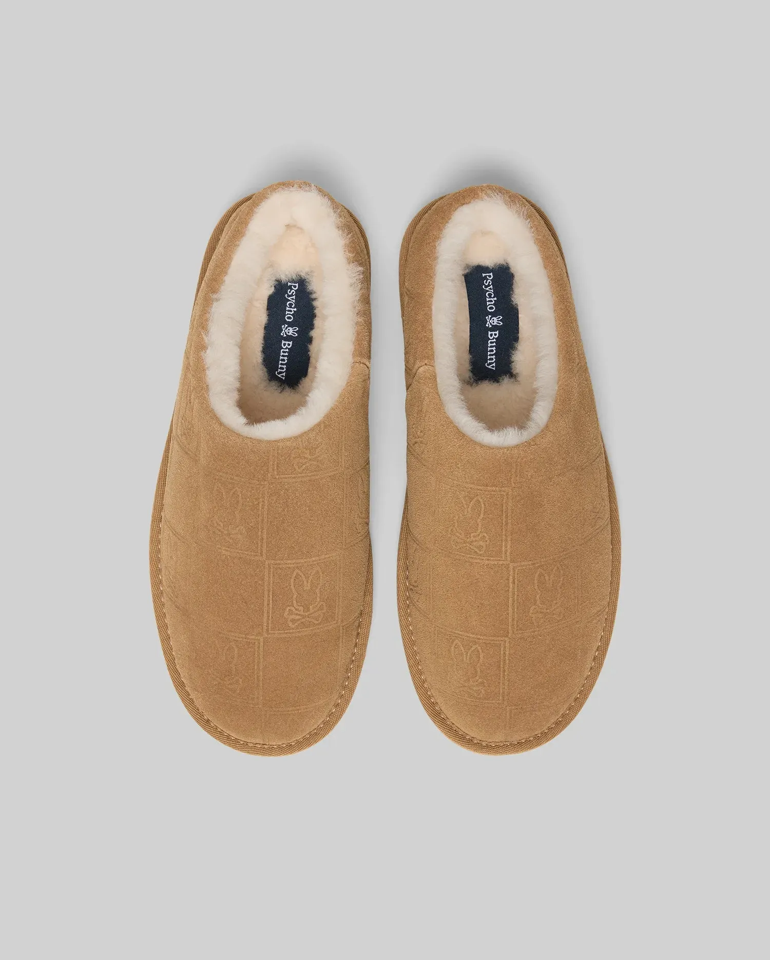 MENS GIO SUEDE SHEARLING SLIPPERS - MO1600001 sold by Psycho Bunny product image thumbnail 3