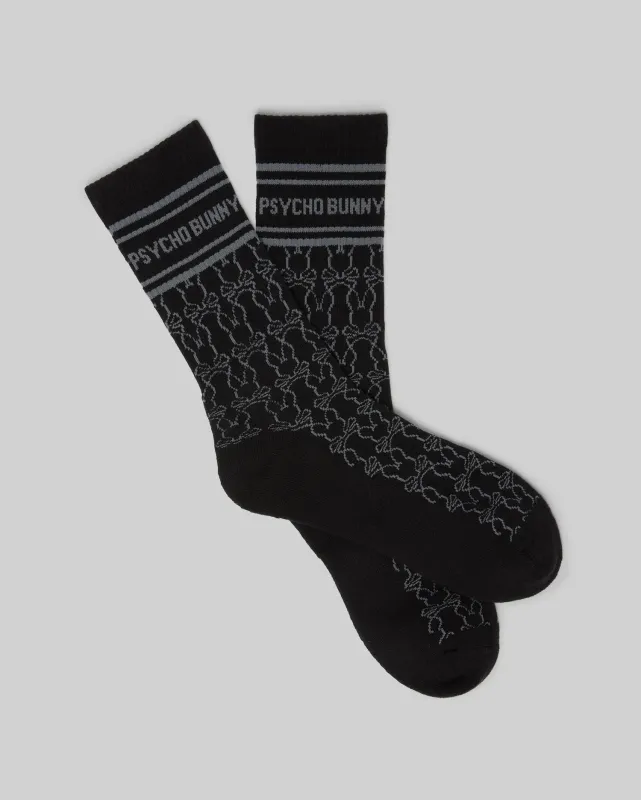 MENS KACE BUNNY PATTERN SPORT SOCK - MO2200027 sold by Psycho Bunny
