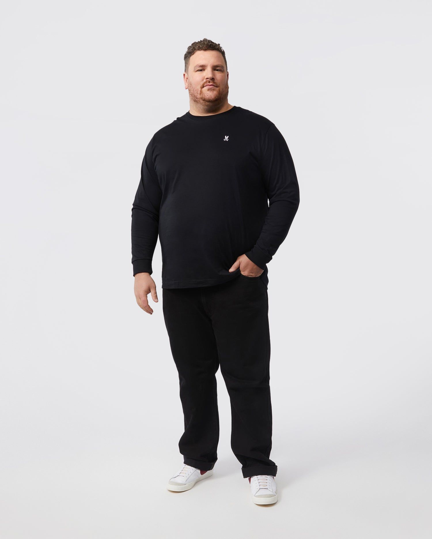 MENS BIG AND TALL LONG SLEEVE CLASSIC CREW - B9T422ARPC sold by Psycho Bunny product image thumbnail 5