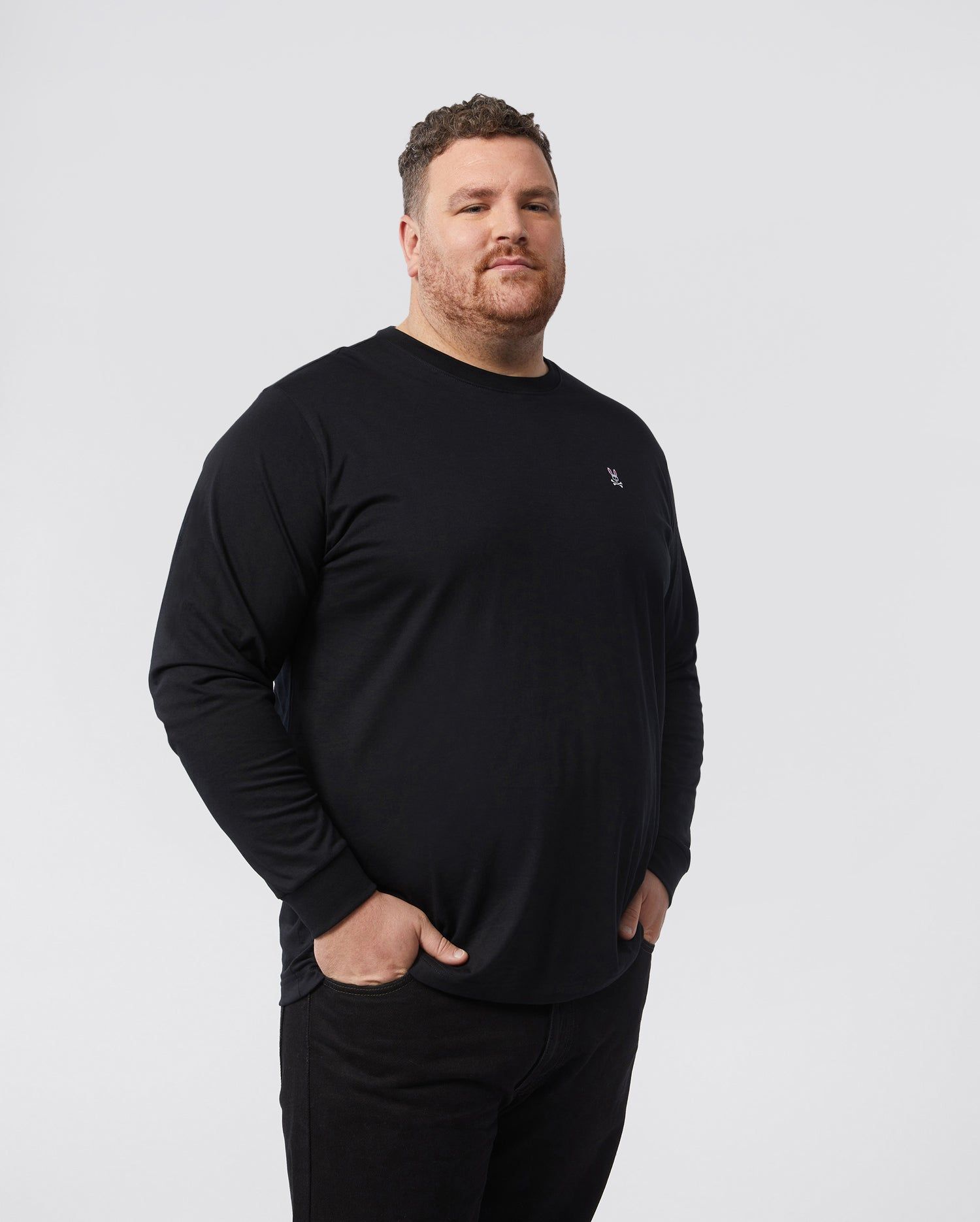 MENS BIG AND TALL LONG SLEEVE CLASSIC CREW - B9T422ARPC sold by Psycho Bunny product image thumbnail 2